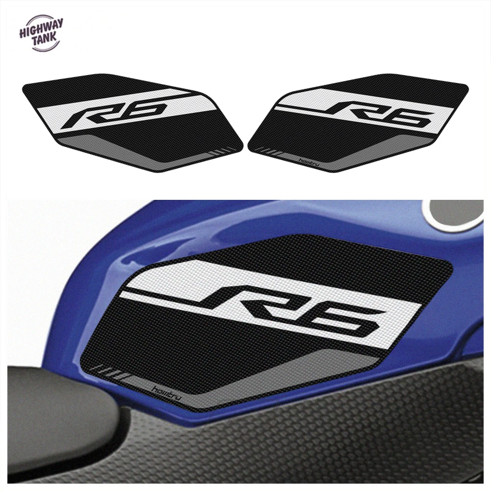 

Motorcycle Accessorie Side Tank Pad Protection Knee Grip Mat for Yamaha YZF R6 2008-2016