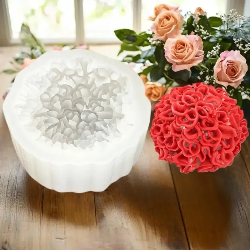 

1PC Day Of The Dead Silicone Mold for Aromatherapy Chrysanthemum Candle, Ideal for Home Decor