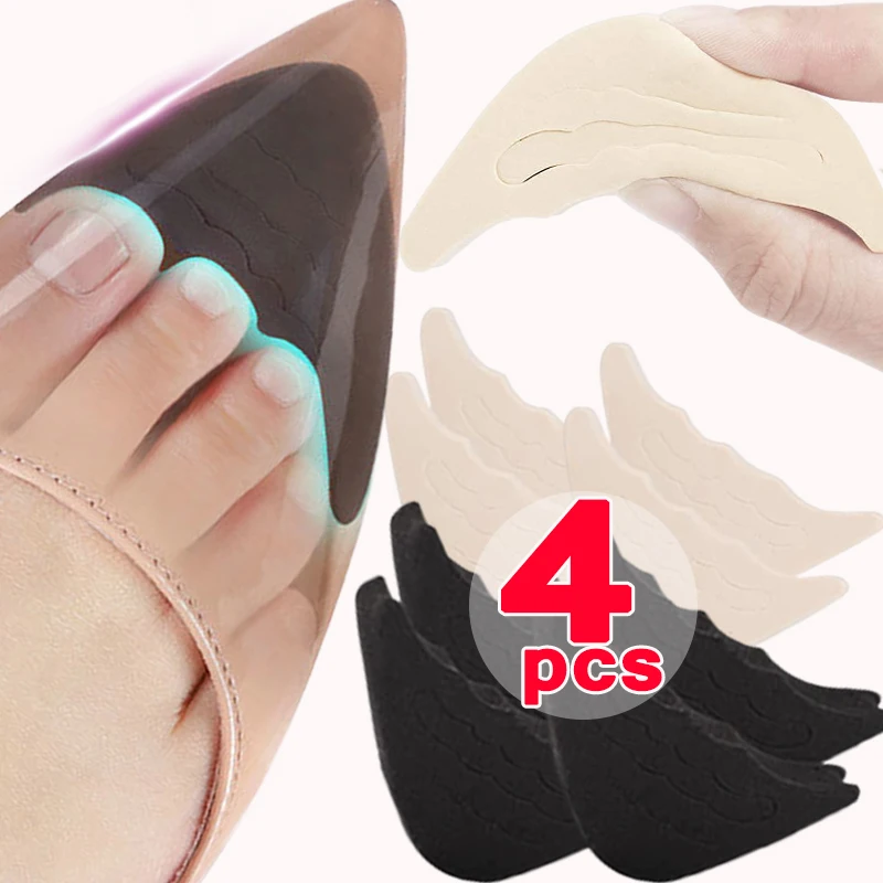 Women High Heel Toe Plug Insert Shoe Front Filler Cushion Pain Relief Protector Accessories Forefoot Pad Half Feet Insoles