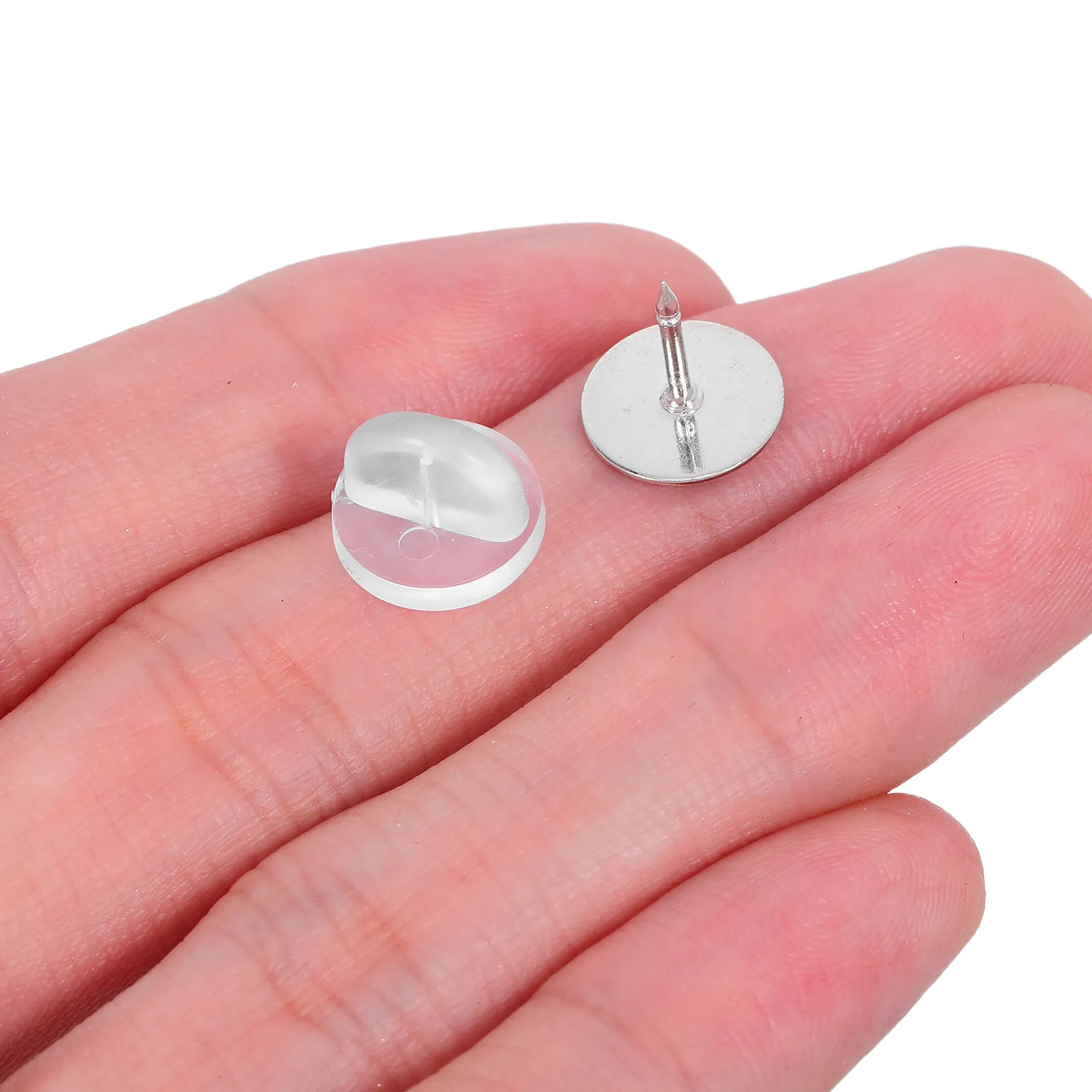 

100Sets Pin Backings for Crafts Jewelry Supplies Secure Rubber Clutch Fasteners DIY Badge Brooch Lapel Hat Pin Enamel Insignia