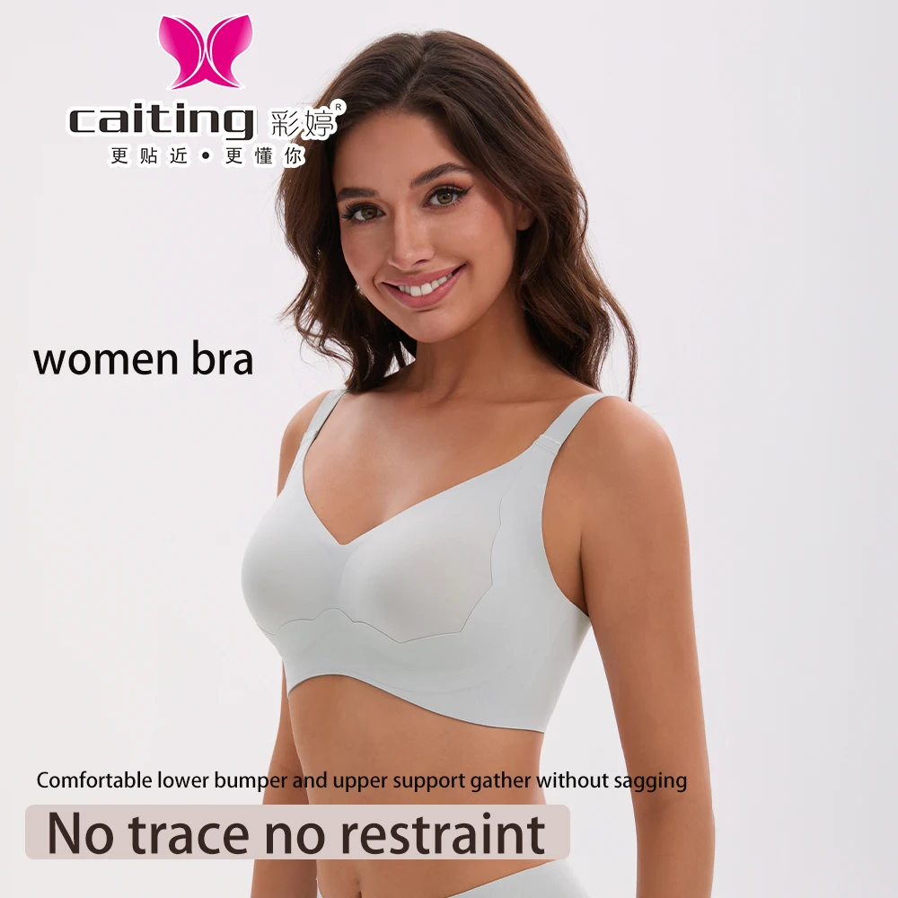 

CAITING Underwire bra breathable good quality women underwear V-neck seamless women's bra for woman inner wears women