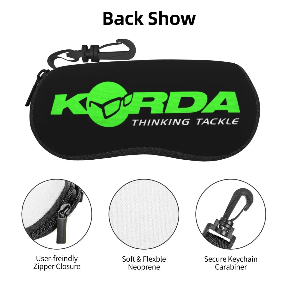 Custom Kordas Fishing Logo Glasses Case Stylish Fish Carp Fisherman Gift Shell Eyeglasses Case Sunglasses Box