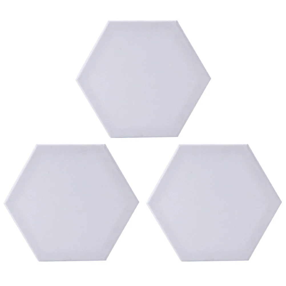 3 Pcs Canvas Drawing Board Shape Canvases Painting Boards Hexagon Artist Panel Elastic