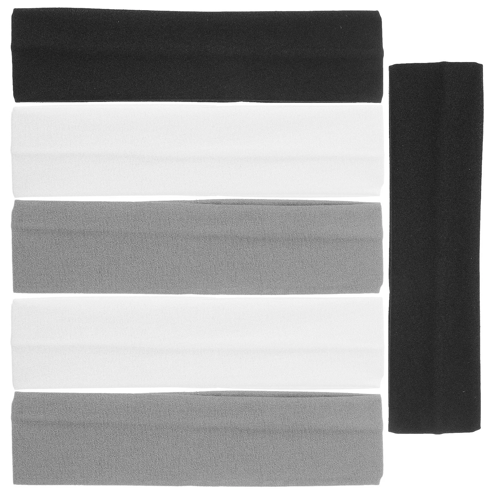 

6Pcs Breathable Sports Headband Elastic Sweat Absorbing Stretchy Sweatband Gym Workout Elastic Headband Stretchy Headbands