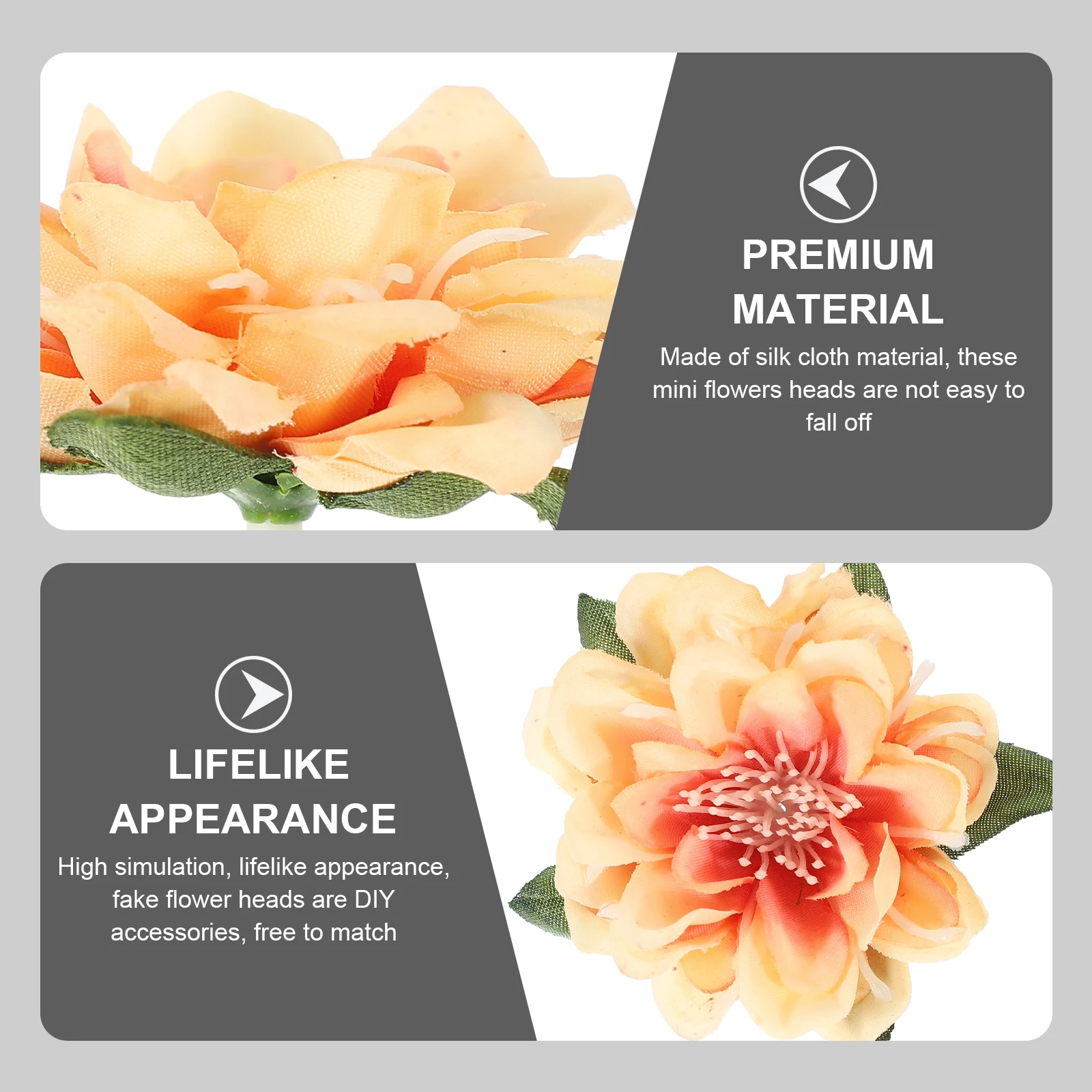 

20pcs Artificial Flower Heads High Simulation DIY Accessories Home Wedding Party Decor Mini Daisy Flowers Craft Silk