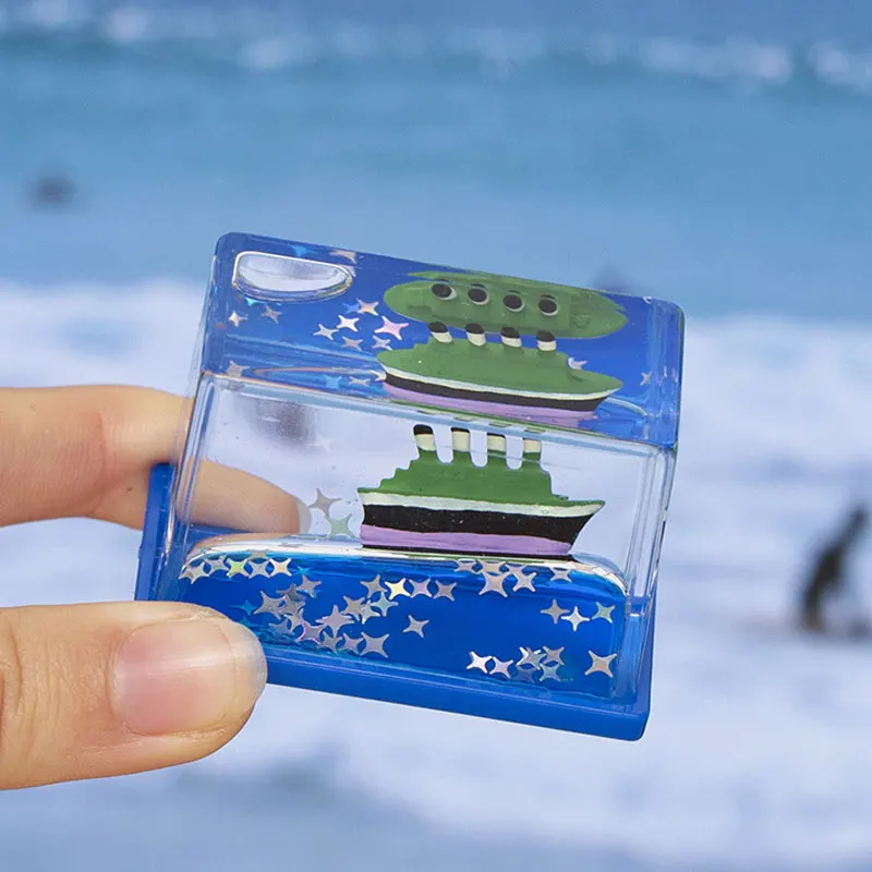 [Unsinkbares Meer] Acryl-Schiffsmodell Dekoration | Transparente Ölfüllung | Das ideale Geburtstagsgeschenk für Meeresliebhaber – Detail 2