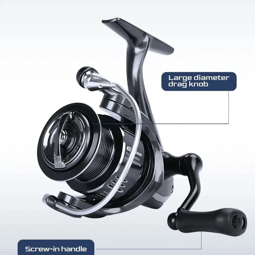 TSURINOYA moulinet de pĂȘche Spinning METIS 1000 2000 3000 polyvalent longue coulĂ©e 198g leurre d'eau salĂ©e bobine peu profonde brochet bar bobine