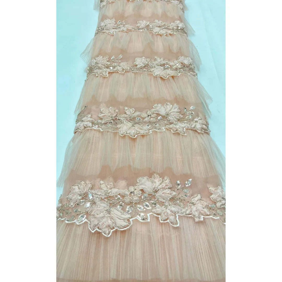 Elegant Sequins Beads Lace Fab - Embroidery Ai 评论和价格