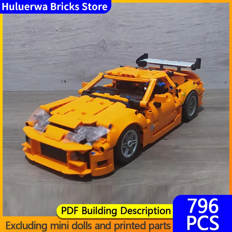 

Speed Racing Car Model MOC Building Bricks High-Performance Sports Car Modular Technology Gifts Holiday Assemble Children Toys