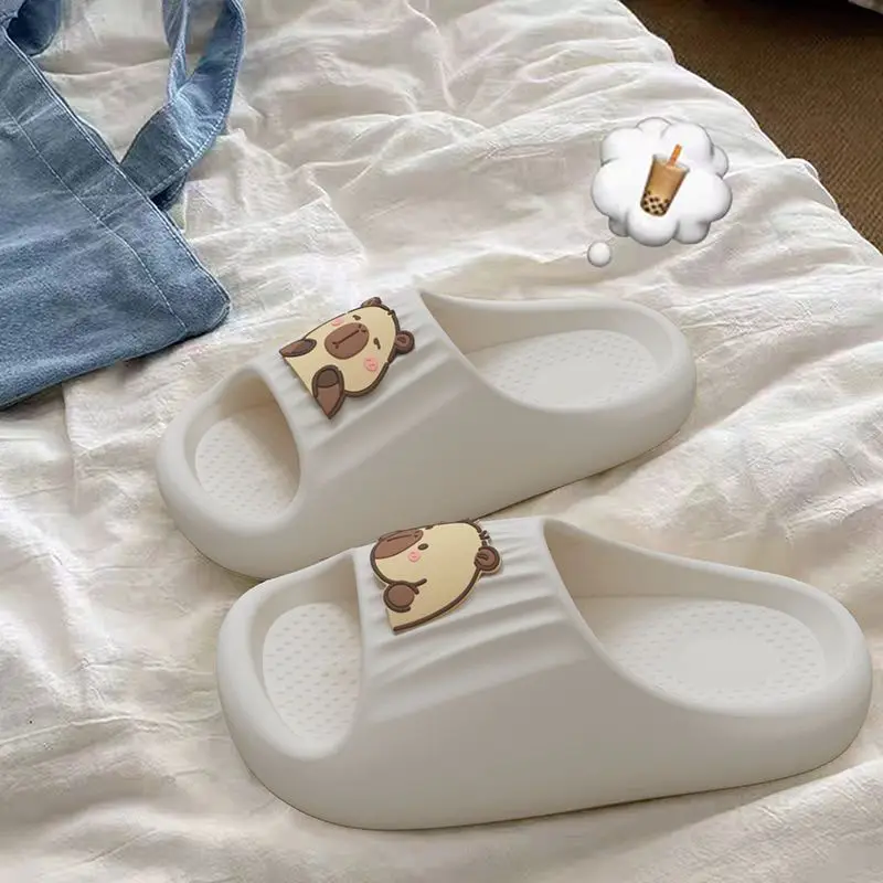 Simpatiche pantofole Kapibara ~ EVA per uomo e donna 2025 primavera ed estate nuove coppie moda casa pantofole antiscivolo con suola morbida