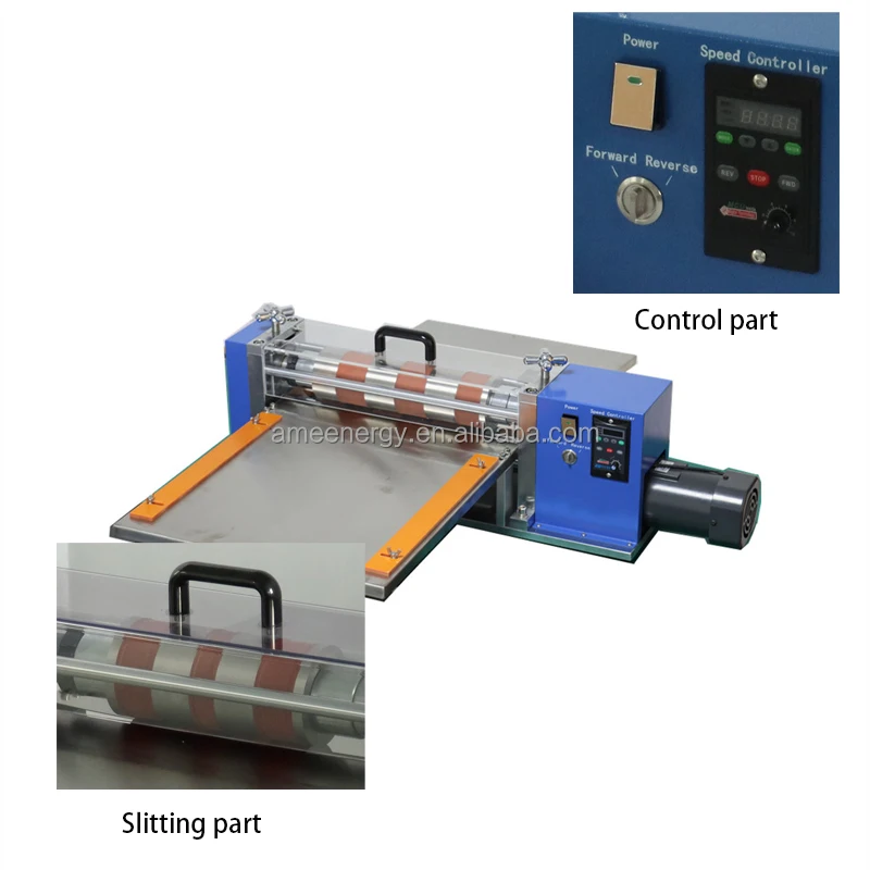 Lab Slitting Machine for Cylinder Cell/Pouch Cell Lab Desktop Lithium Ion Battery Electrode Cutter Machine