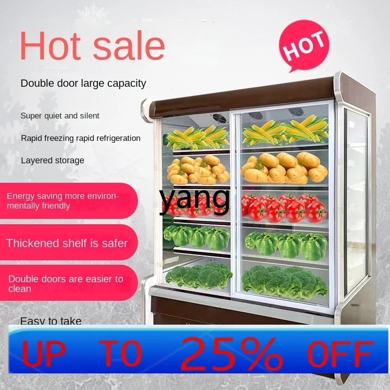 

CX Commercial Wind Screen Counter Fruit Fresh Cabinet Air Cooled Display Cabinet Refrigerated Cabinet