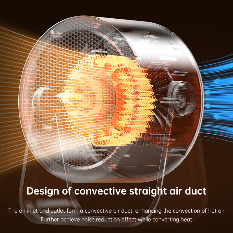 Portable Desktop Electric Heater Compact Hot Air Blower Mini Radiator for Office Home Room Warmer Low Energy Consumption