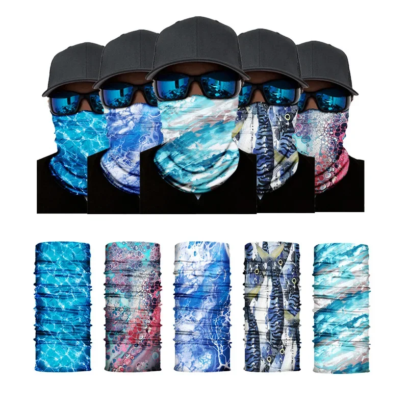 Seamless high elastic ice silk series cross-border cycling sunscreen sports outdoor windproof magic headscarf   mask