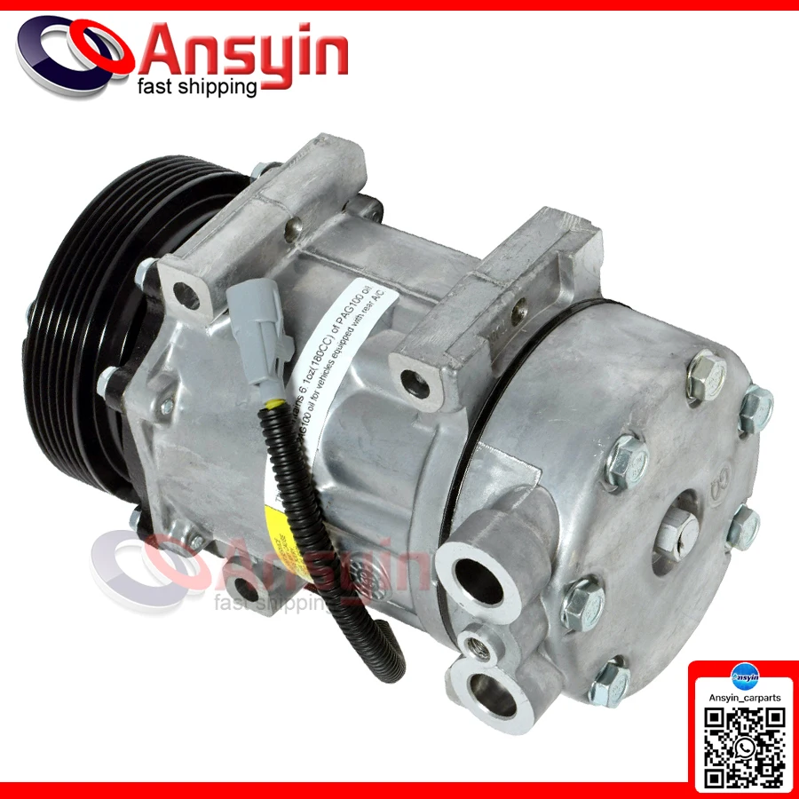 

Компрессор кондиционера SD7H15 для Dodge Dakota Jeep Cherokee Wrangler 55036340 55037205 АГ 55037205 AH 55037205 AI 55037358 АБ 55056108 АД