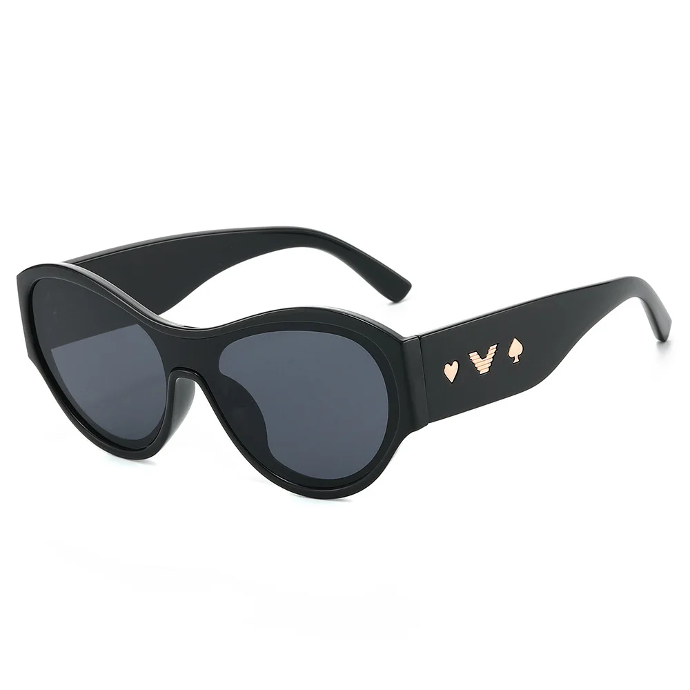 

Women Oval Cat Eye Sunglasses Women UV400 Retro Statement Shades for Party & Vacation Y2K Style Sun Glasses Lentes De Sol Mujer