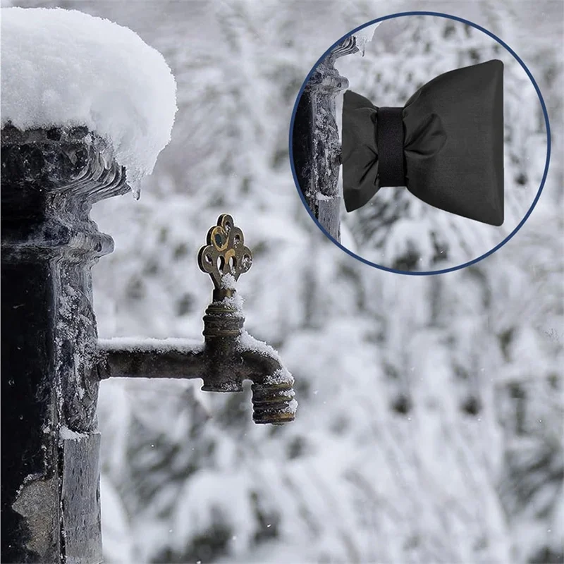 2pcs Winter Outdoor Faucet Covers Waterproof Garden Faucet Anti-Freeze Protective Socks Reusable Faucet Protective Cover