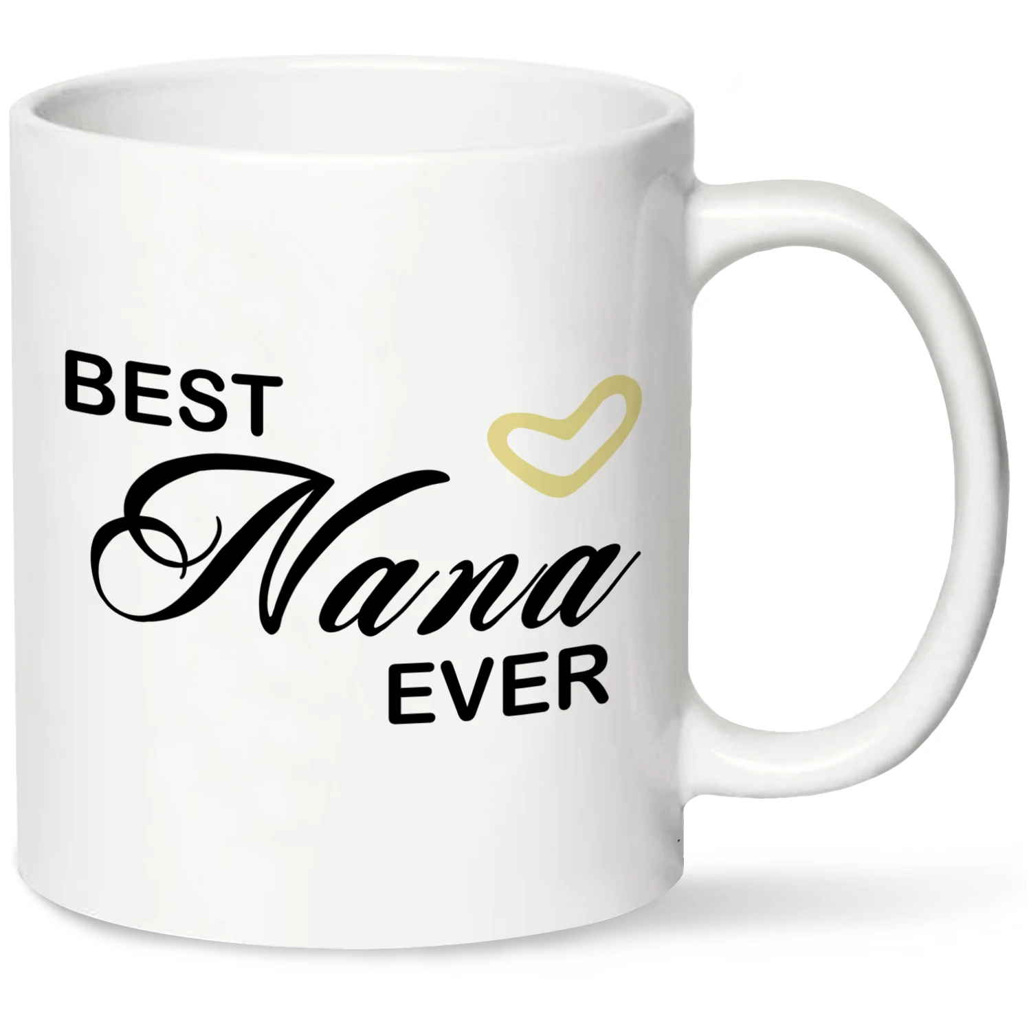 Best Nana Ever Coffee Mug - Funny Gift For Nana,Cool Present For Valentine Day - 11oz Ceramic Coffee Cup Summer Winter Drinkware