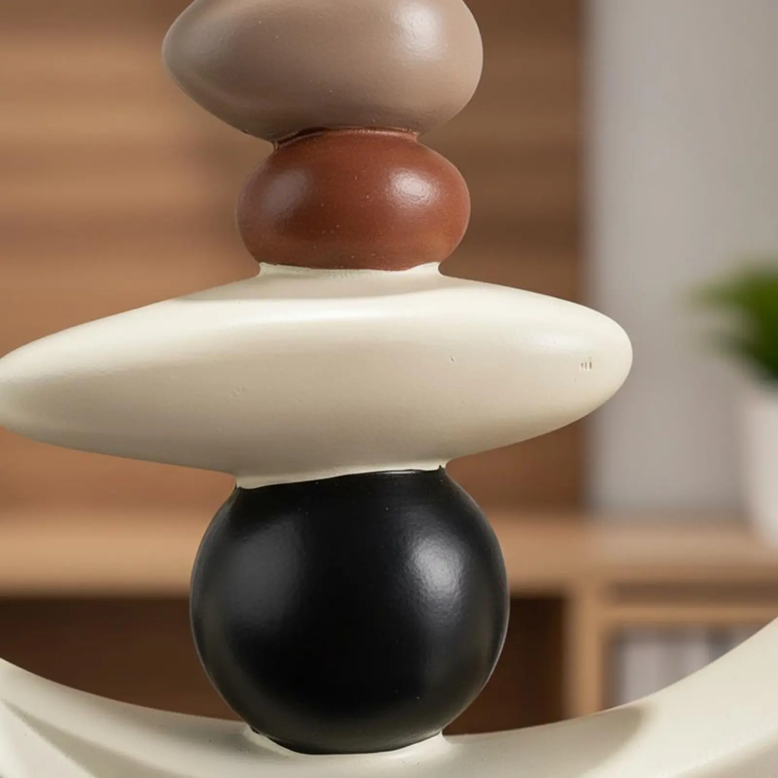 

Abstract Resin Ornament Luxury Modern Table Statue Abstract Sculpture Gift Idea Sandstone Resin Statue Easy to Clean