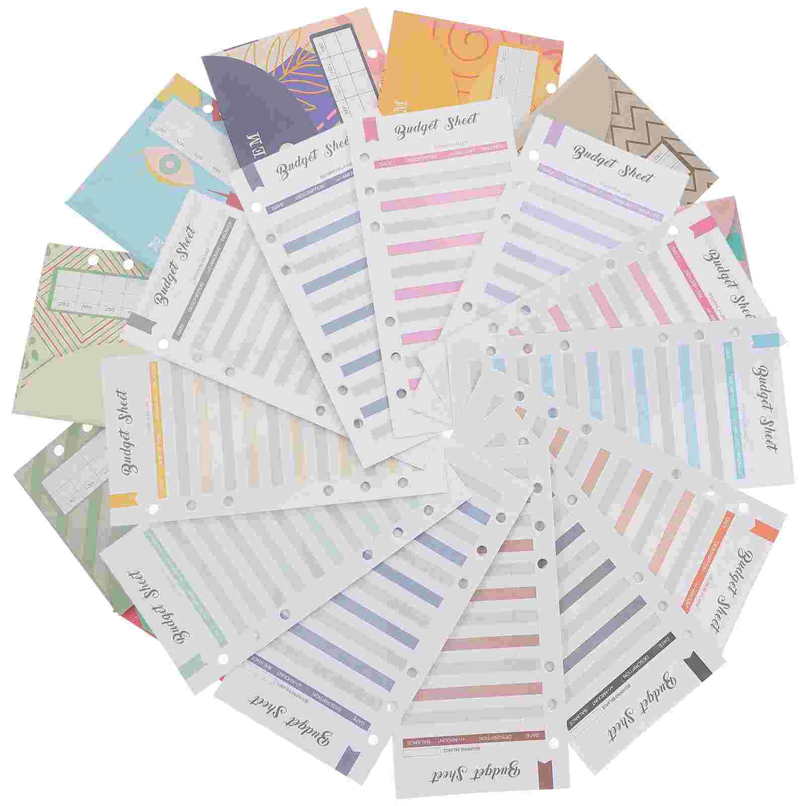 Cash Budget Card The Gift Western Envelopes Record Dividers for Wallet Reusable Paper Money Snap Button