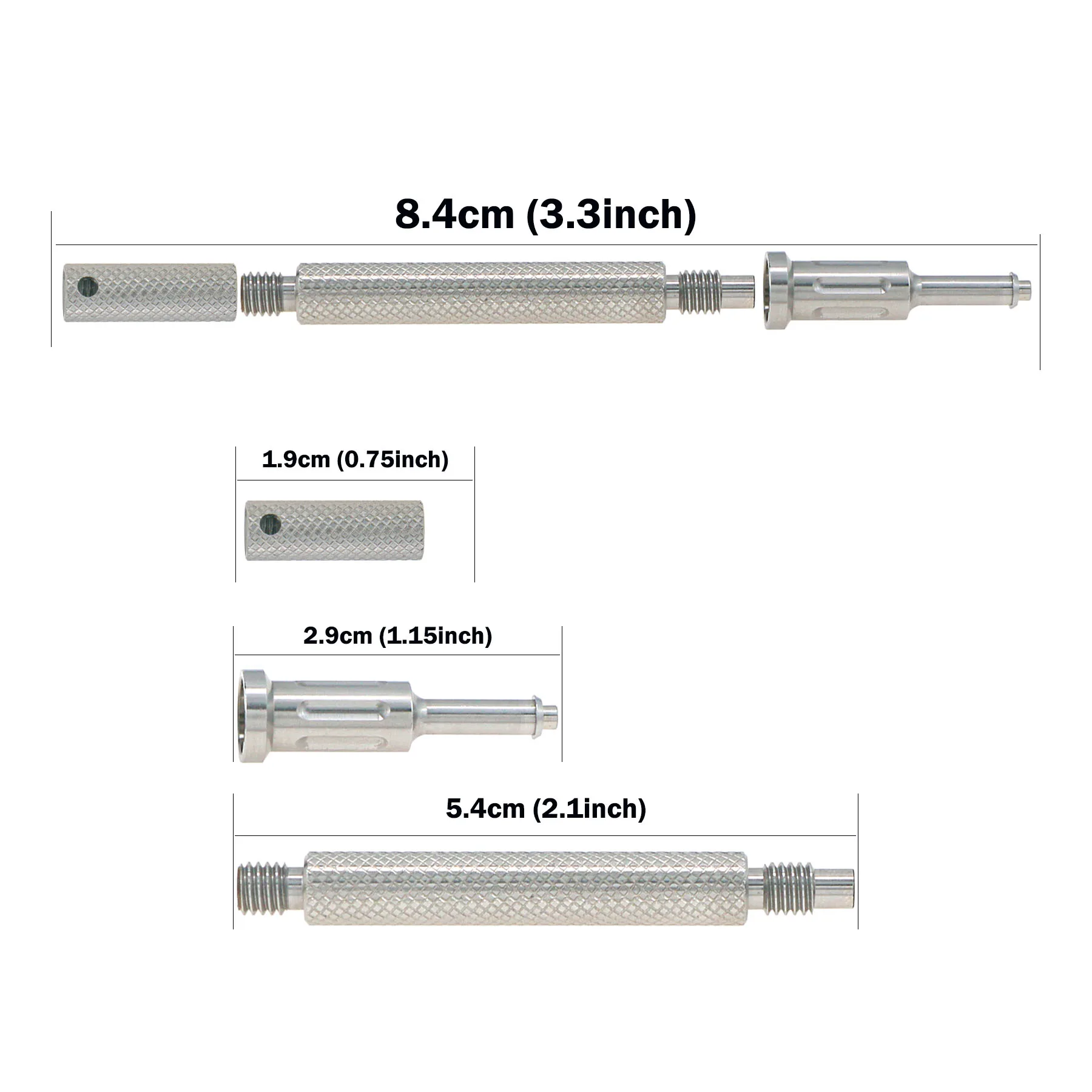 Implant 3-IN-1 Locator Core Tool Removal Insertion Screwing Overdenture Caps Insertion Extraction Tool