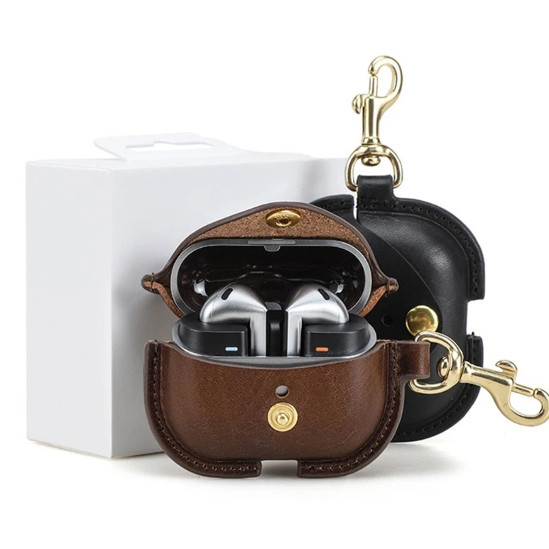 Scratchproof Carrying Case Shockproof Skin Suitable for Samsung Buds 3 Headphone Dustproof Housing Washable Leather Sleeve Shell