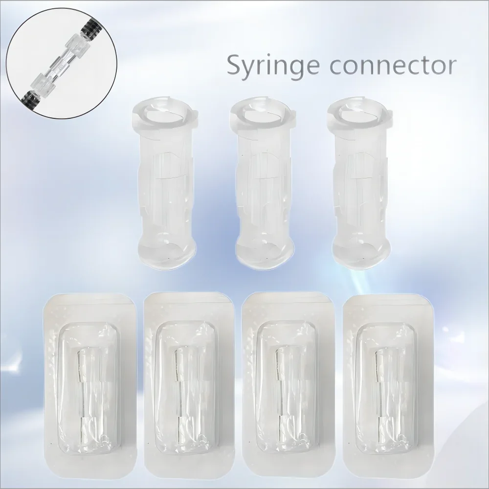 

Luer Lock Connector to Syringe Female to Female Transparent Adapter Double Joints Coupler Medical Sterile