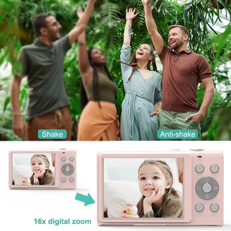 4K HD Camera Autofocus Vlogging Camera 16X Digital Zoom 48MP with 2.8