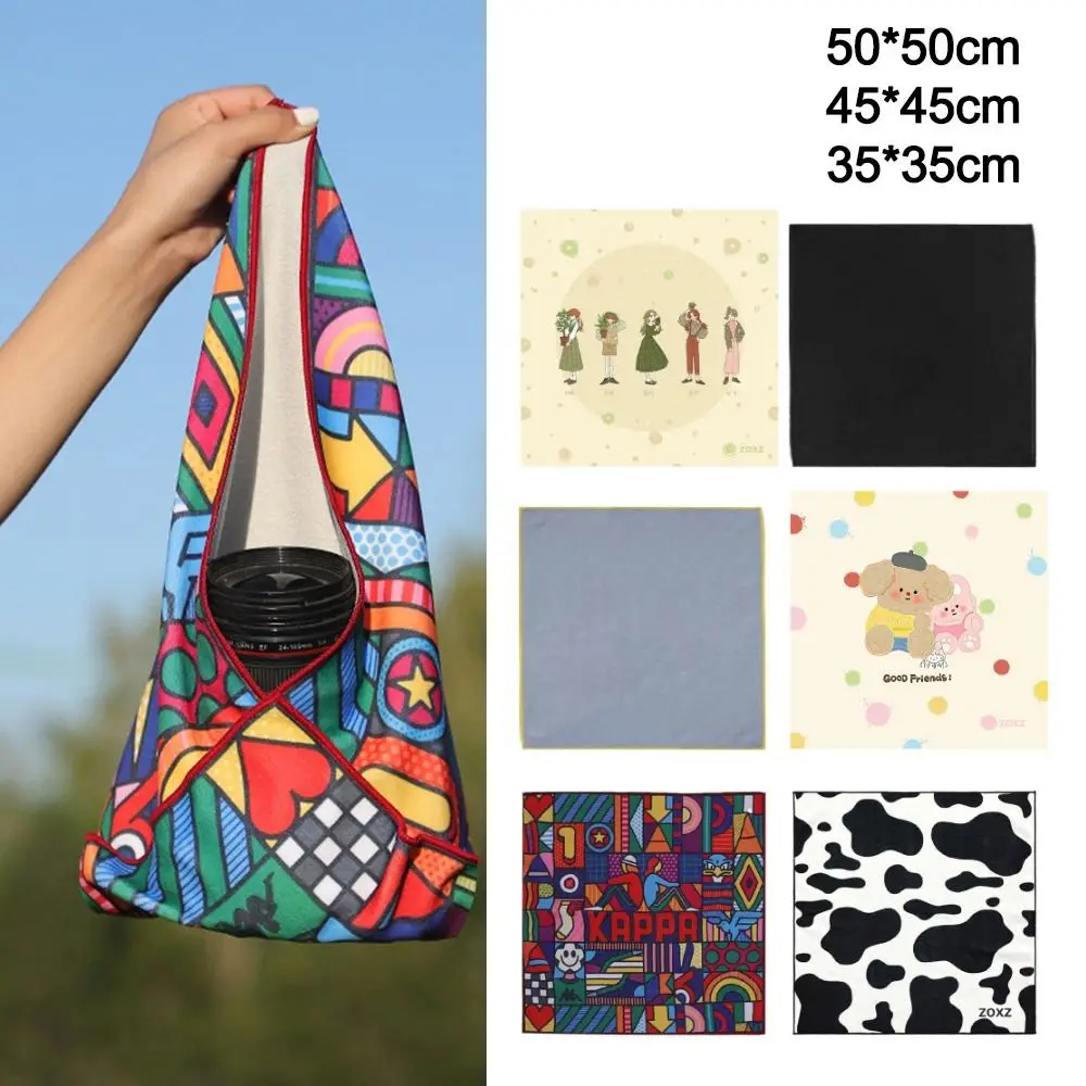 Foldable Camera Protective Wrap Reusable Self-Adhesive Camera Anti-scratch Lens Cloth Wrap Around Pouch Digital Computer