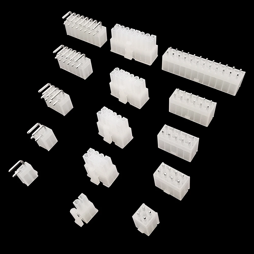 5Pcs 5557/5569 Pitch 4.2mm 2x1~12Pin Male Plug Female Socket Housing Connector for PC Computer ATX Graphics Card GPU PCI-E Power