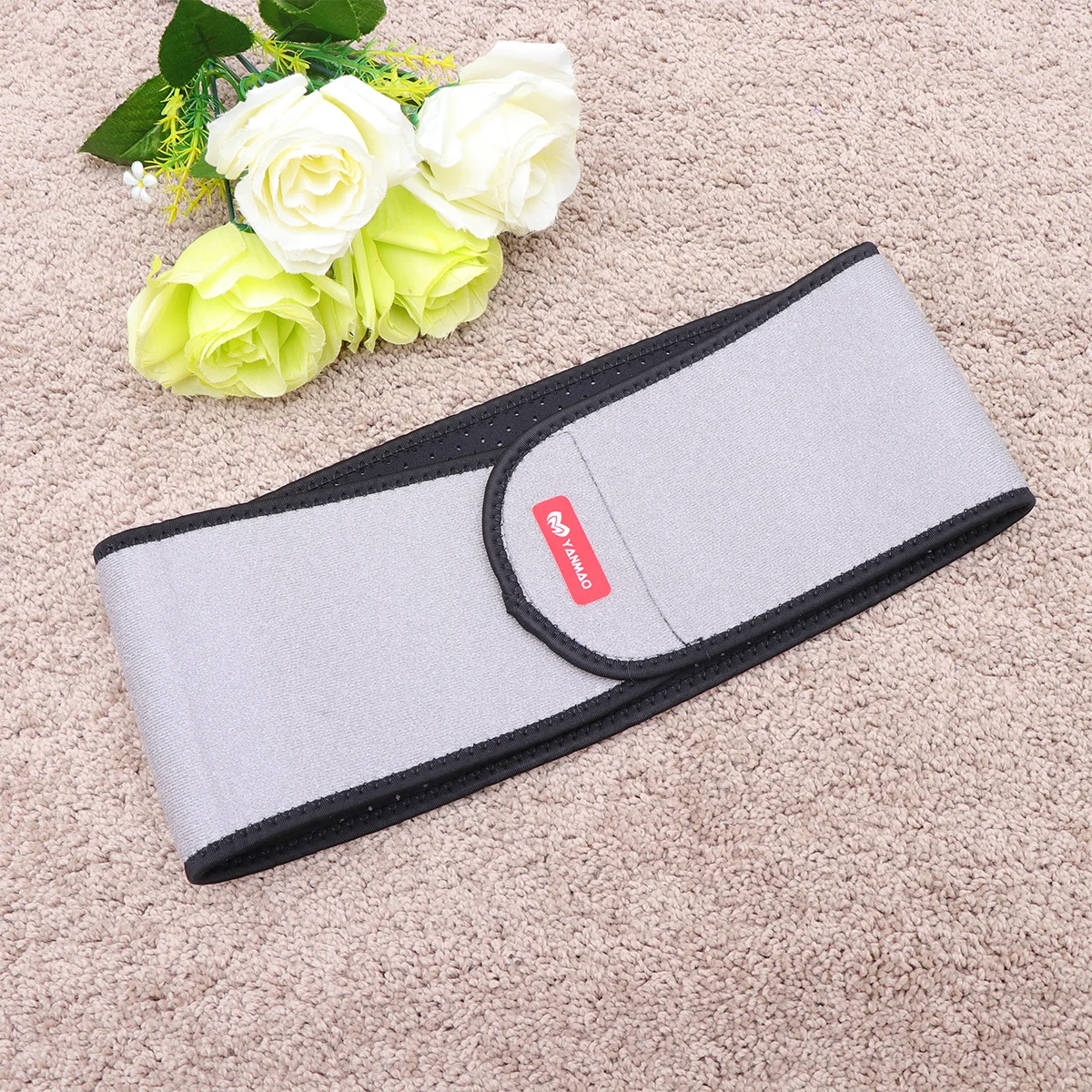 

Waist Support Belt Breathable Elastic Mesh Lumbar Brace Belt Strap Grey Sports Protection Back Support