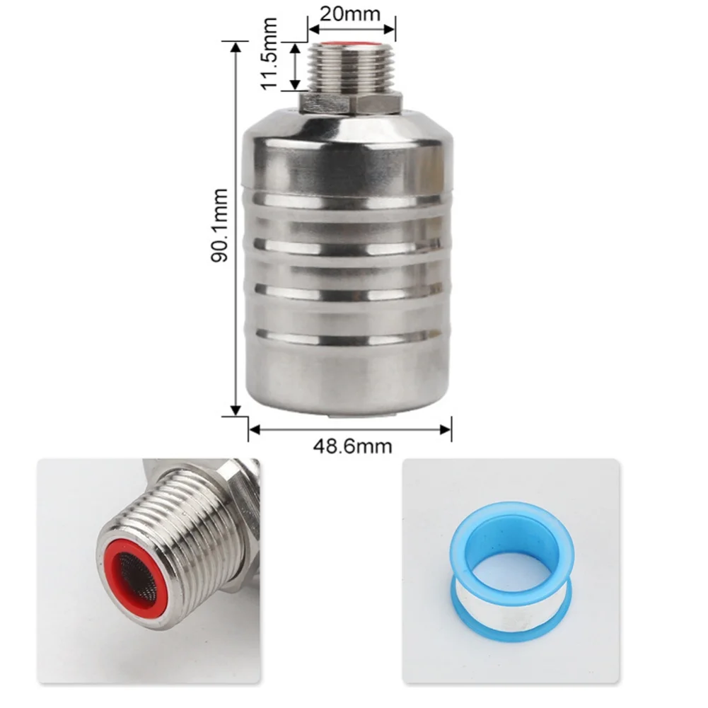 For Water Tank Float Valve Automatic Stainless Steel for Easy Installation and Precise For Water Level Management