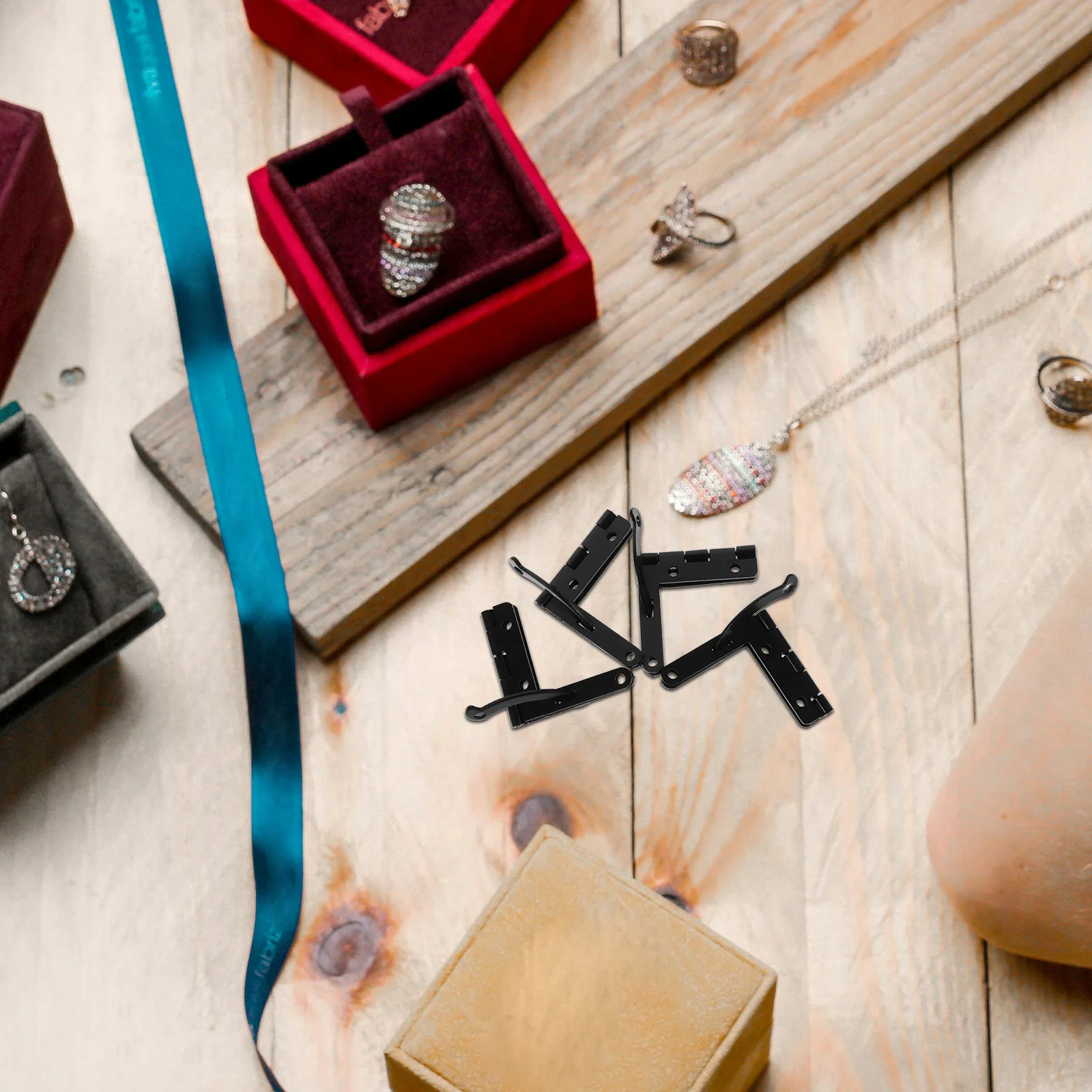 

10Pcs Household Hardware Decorative Hinges for Jewelry Gift Wine Box Durable Strong Iron Jewelry Box Hinge Rustic Hinge