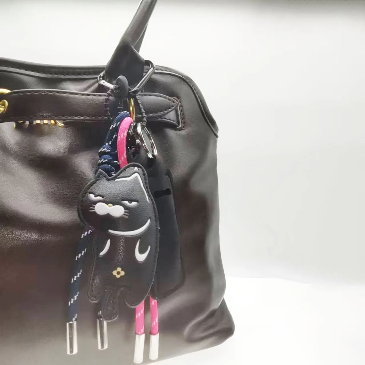 

Ita Bag Accessories Bag Charms Black Cat Pendant for birkin Bag Women Handbag Purse Keychain Man Backpack Decoration Chain