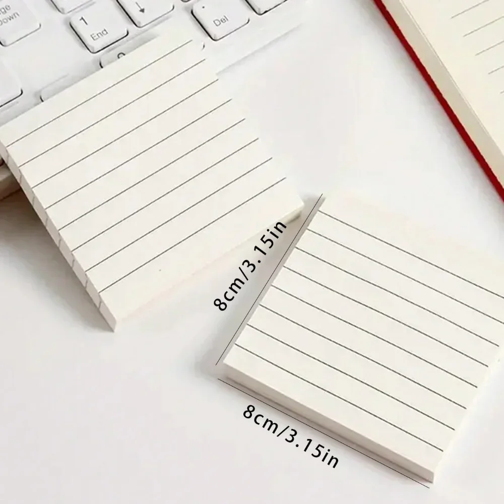 4PCS / 320Sheets Sticky Notes The Stripes Message Book For Notebook Textbook Calendar School Home Office Supplies