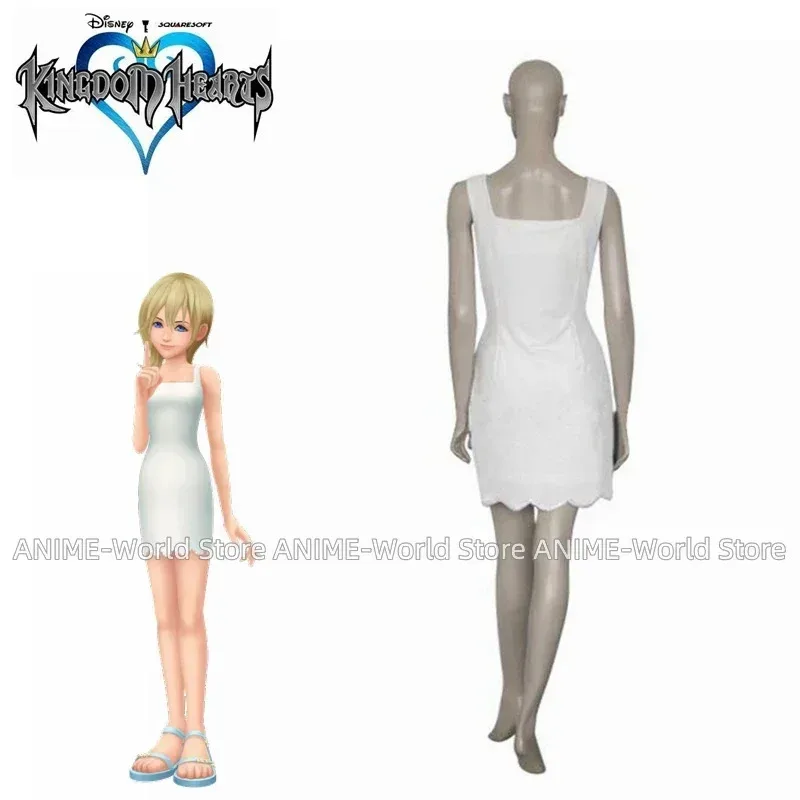 CyGame Kingdom Hearts 2 Namine vestido blanco uniforme disfraz Cosplay personalizado