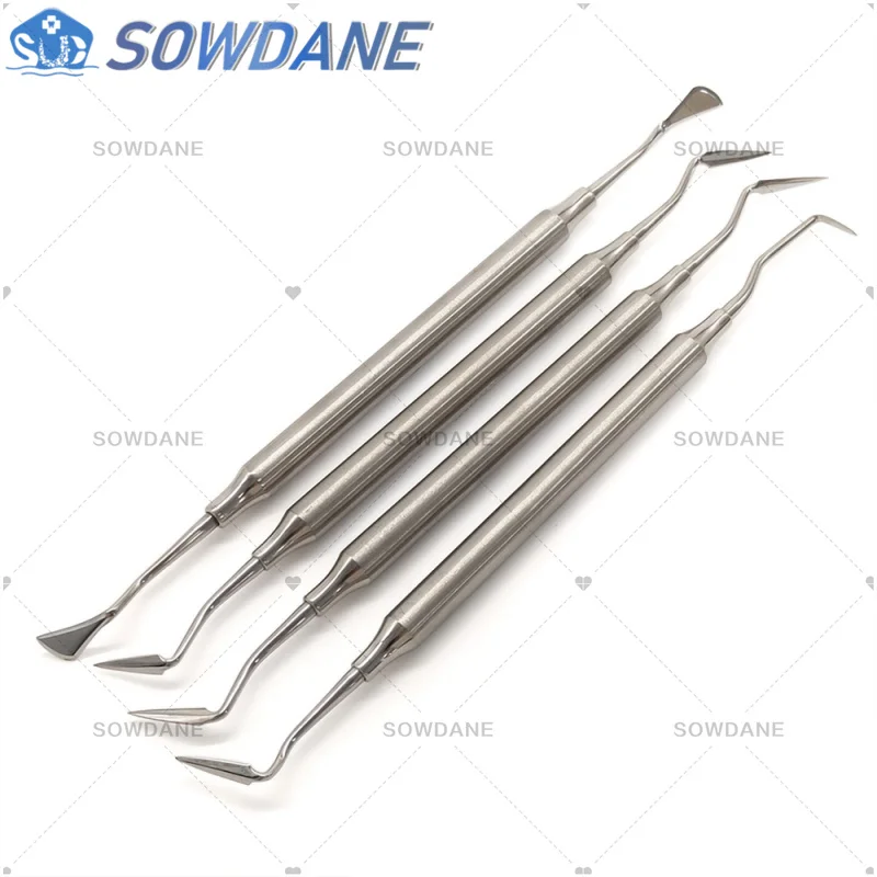 Dental Periodontal Gingival Blade Scaler Knife Dental Scaler Cutter Tooth Cleaning Double Ends Stainless Steel