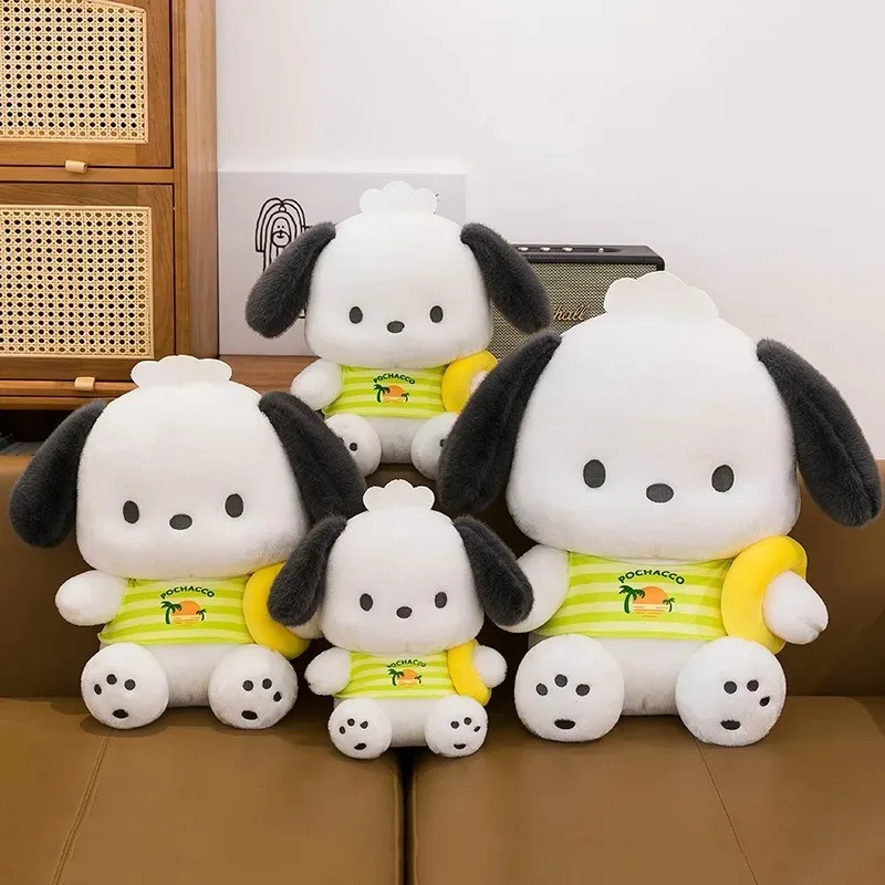55cm 산리오 귀여운 여름 포차코 봉제 인형 귀여운 인형 강아지 베개 대형 귀여운 봉제 인형 어린이 생일 선물