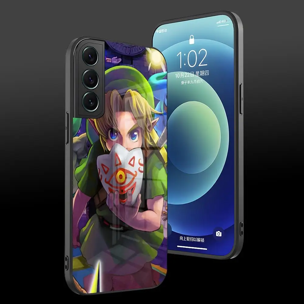 Game The L-LegendS Of Zeldas Phone Case Glass Shell For Samsung S23 S21 S22 S30 S20 S9 S10E Note 20 10 Ultra Pro Plus Coque