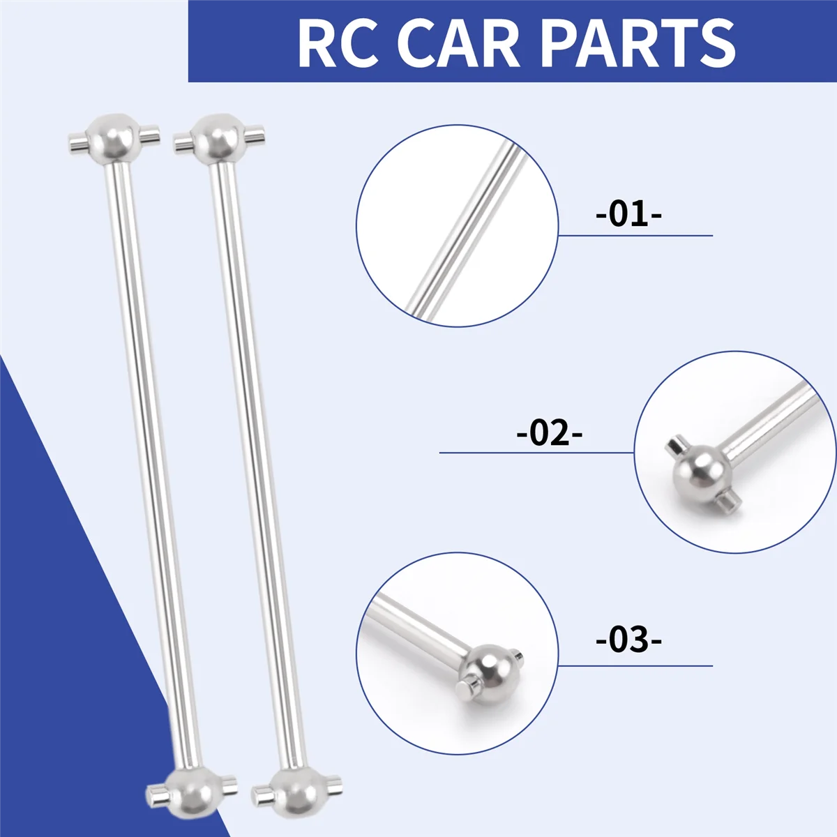 ร้อน 4 ชิ้นสําหรับ Wltoys 144001   1/14 อะไหล่รถยนต์ RC 144001 -1281 กระดูกสุนัขด้านหลัง