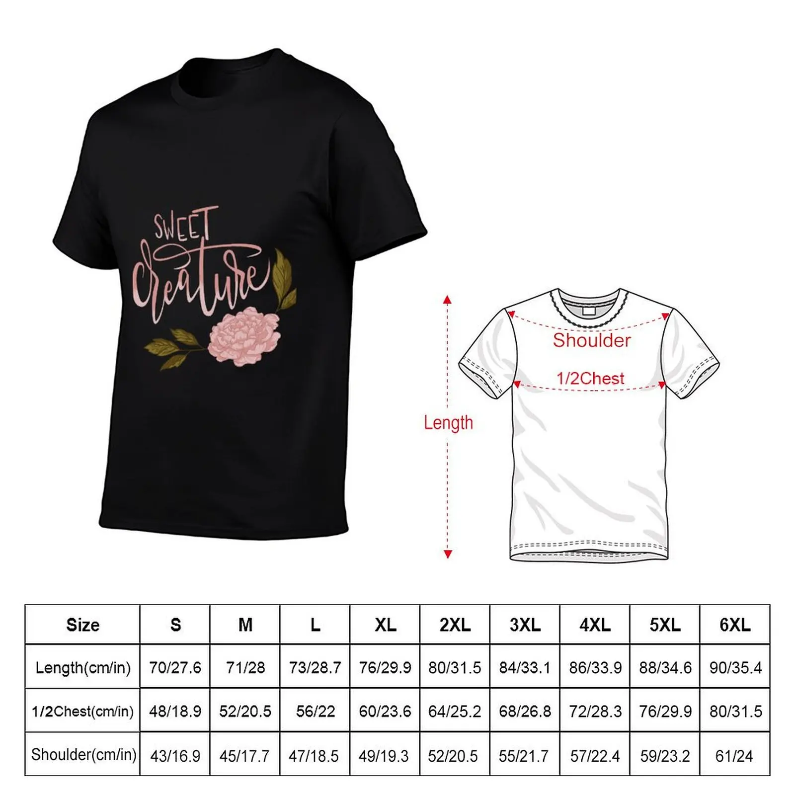 Sweet Creature T-Shirt Simple Line Art Print Tee