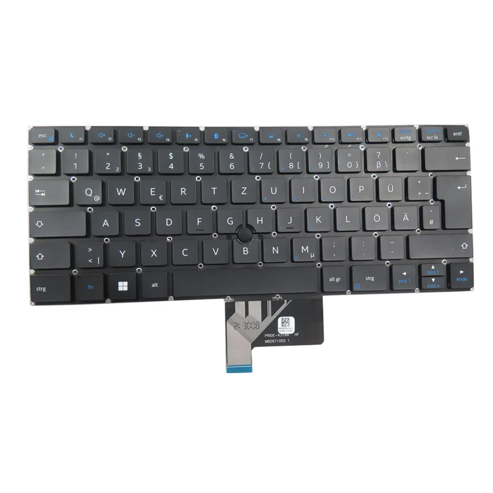 Laptop keyboard For Intel PRIDE+K3796 MB2671002 Black German GR With Point Stick With Backlit