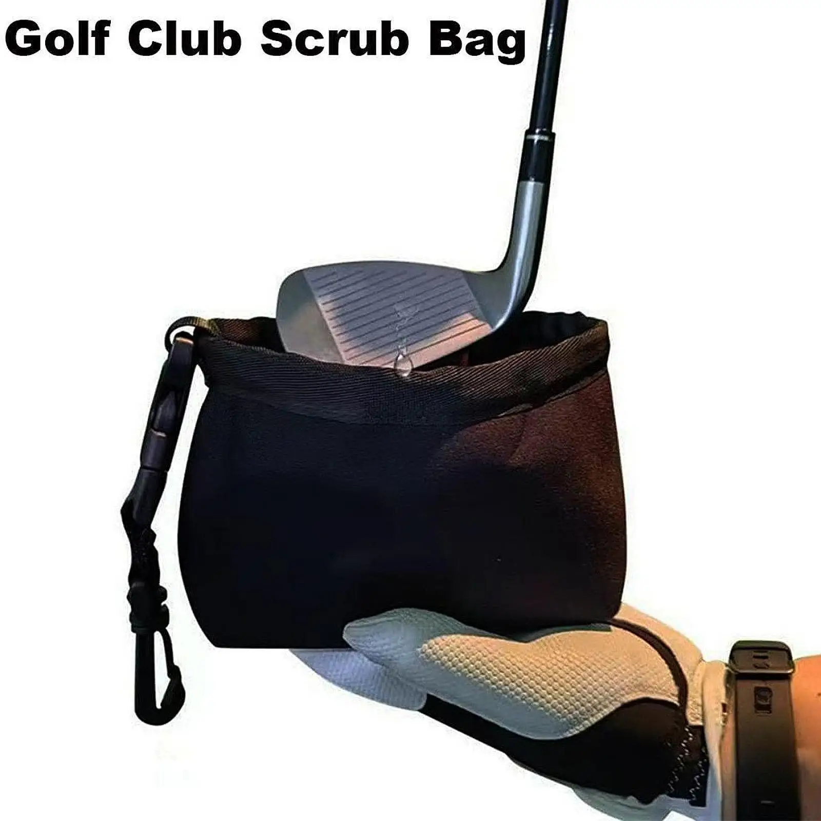 

Golf Ball Cleaning Pouch Waterproof Nylon Golf Ball Washer Bag for Outdoor Golf Equipment