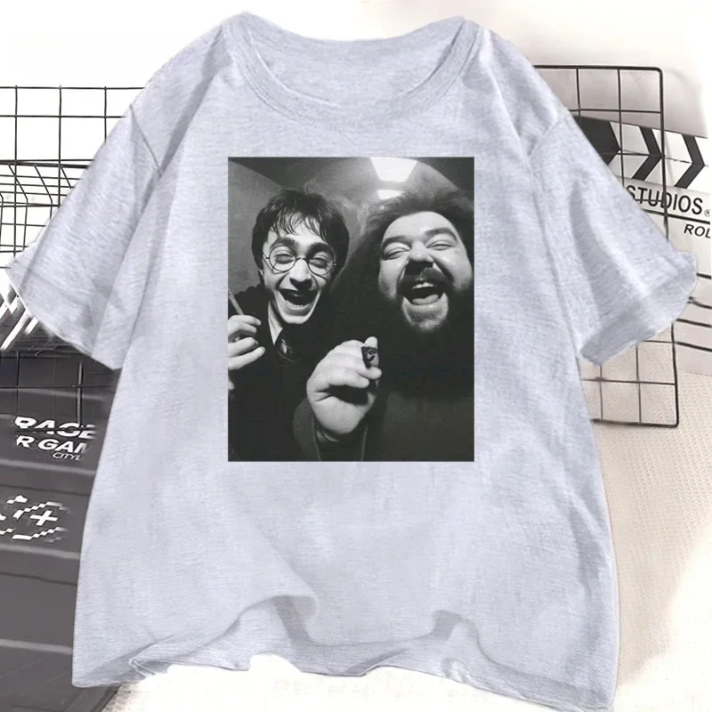 

Shirt Sleeve Fashion Casual Women Clothing Basic Funny Meme Smoking Wizard T Shirt Women Fashion Aesthetic Clothes