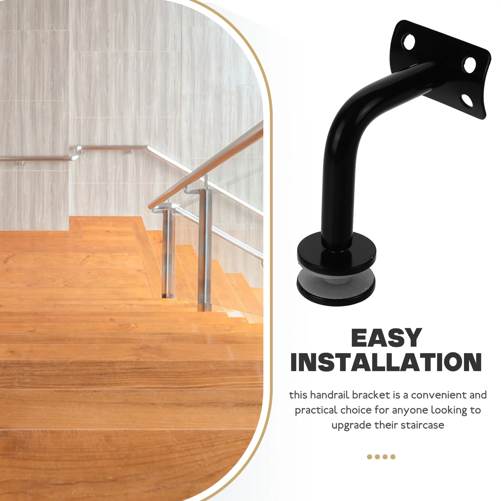 

Stainless Steel Handrail Bracket For Stairs Indoor Outdoor Stair Rail Support Railing Mounts Staircase Hardware