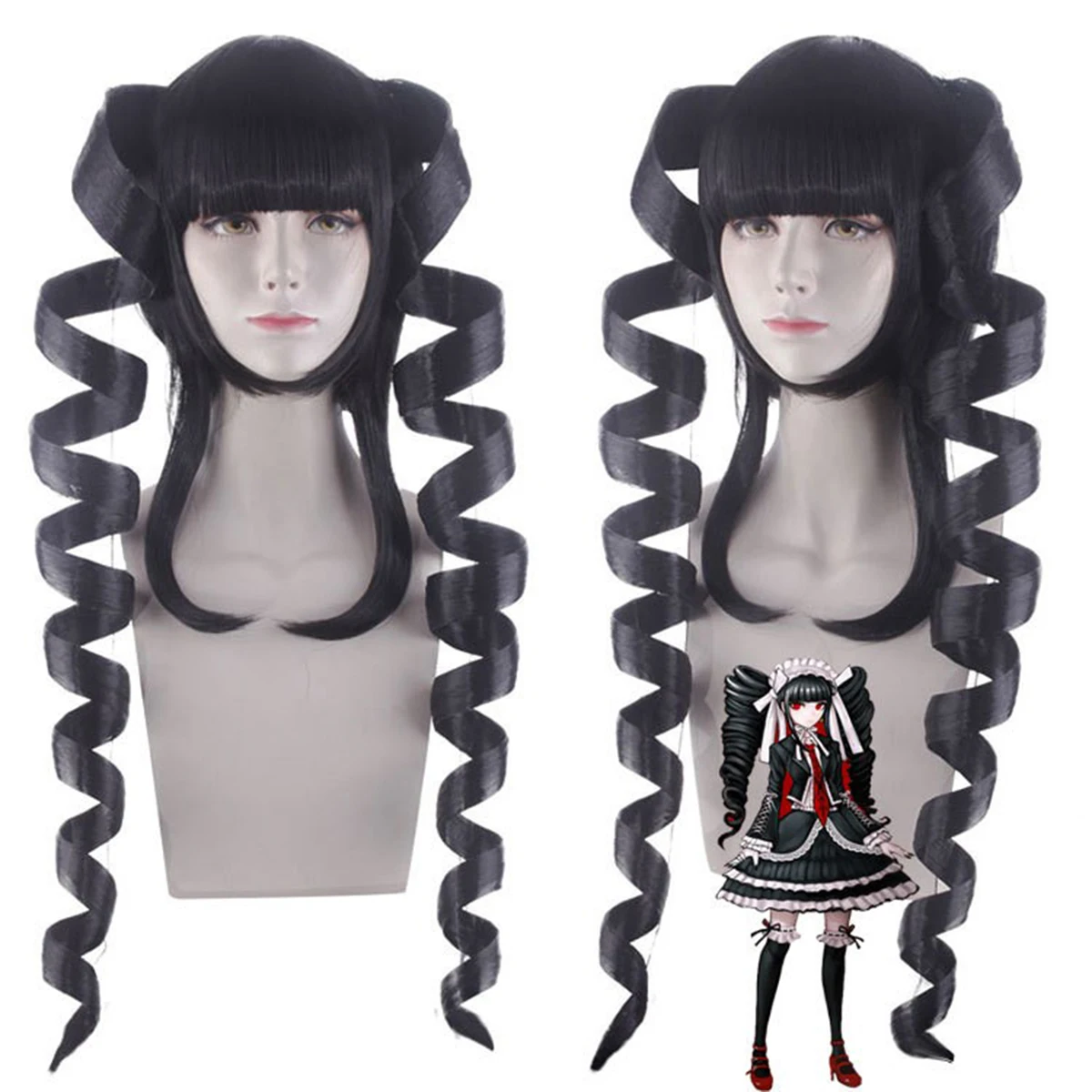 Cosplay Wig - Danganronpa Celestia Ludenberg Roman Curls