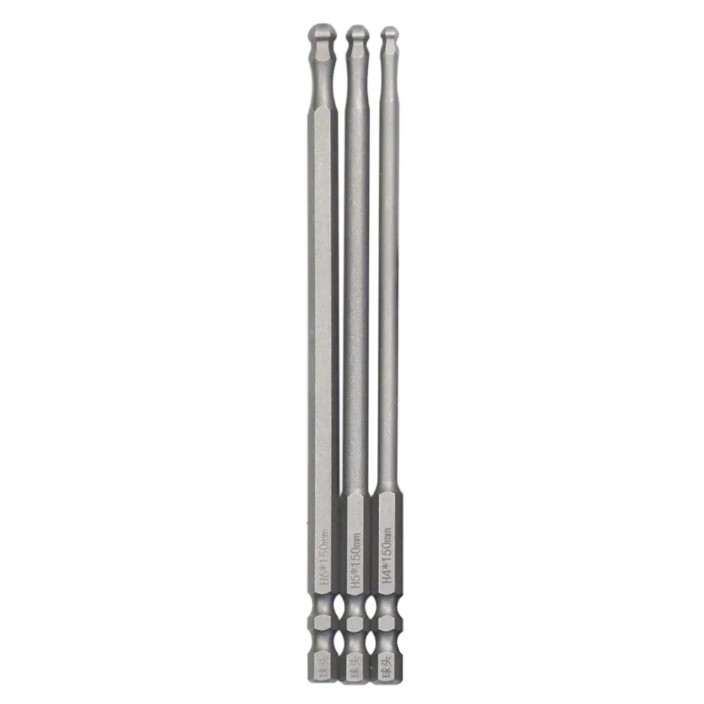 Driver Bit Screwdriver Bit 150mm 1pc Alloy Steel Ball End Ball Head Hexagon Hex Hex Bit Metric Silver Nutdrivers