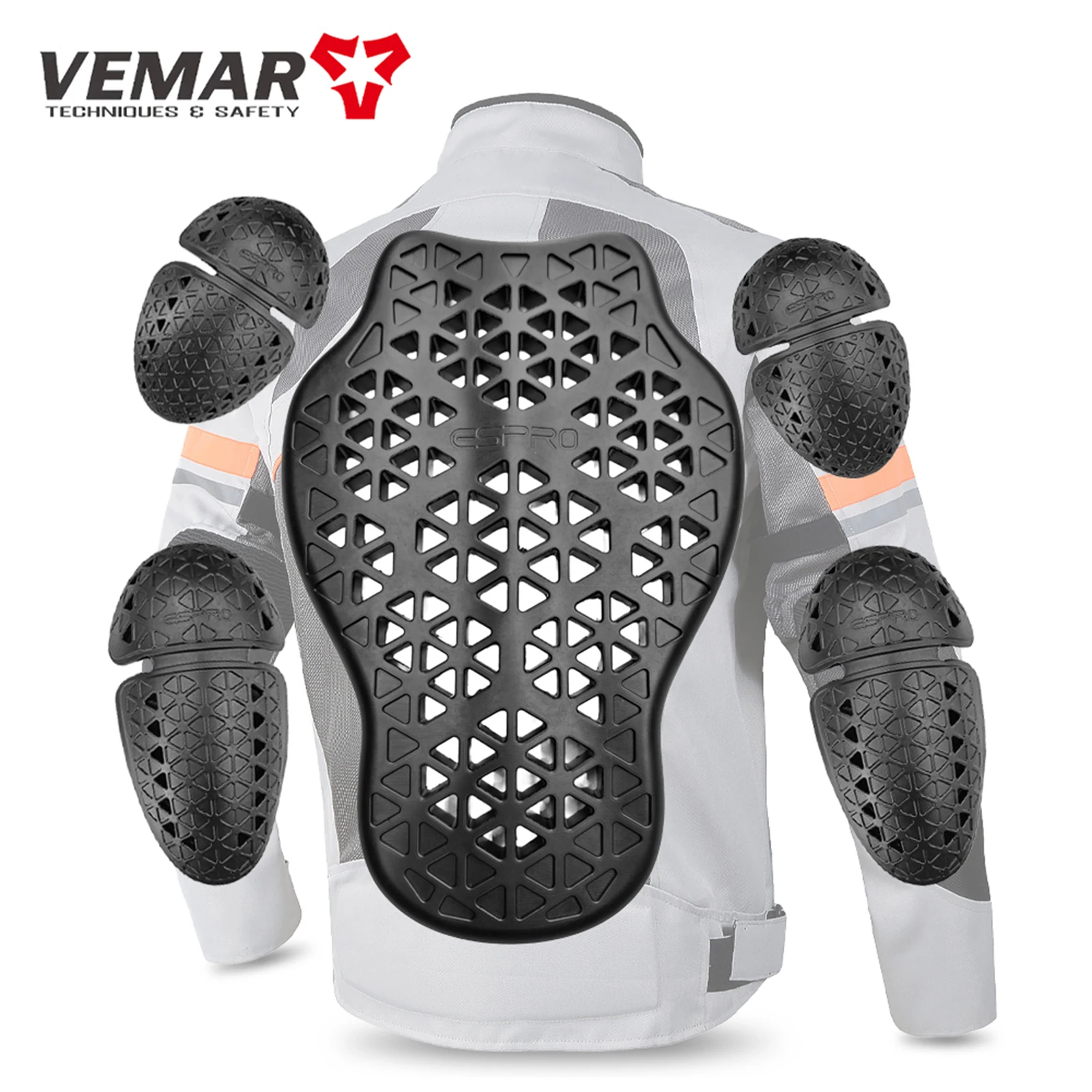 

New CE2 Level Motorcycle Jacket Built-in Protection Pads Anti-fall Motocross Jacket Protective Pads Motorbike Jacket Insert Pads