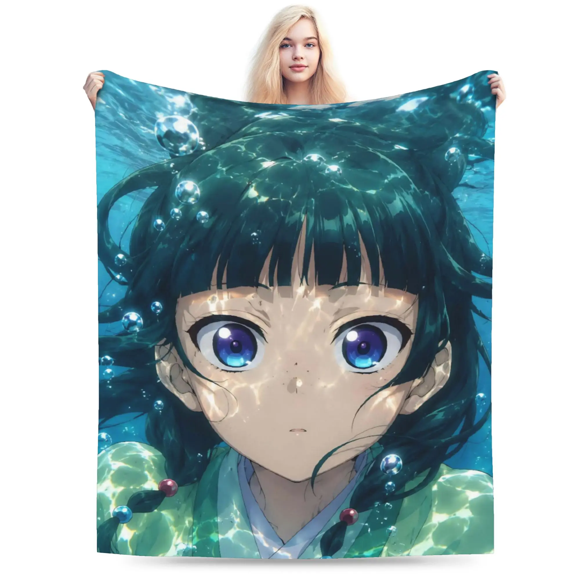 The Apothecary D-Diaries Maomao Throw Blanket for Couch Soft Fuzzy Plush Blanket 50x60 Inch Multiple Sizes Bedspreads All Season