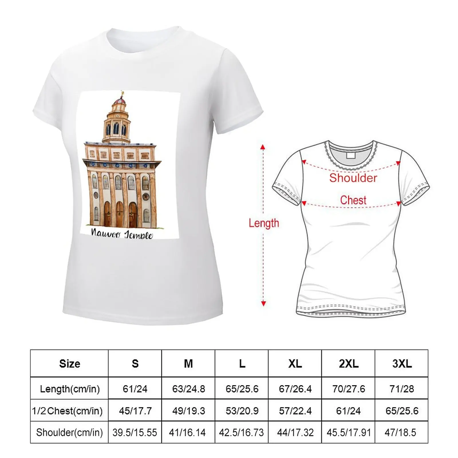 Nauvoo LDS Temple T-shirt aesthetic clothes Aesthetic clothing t-shirt dress for Women plus size